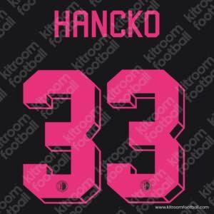 HANCKO #33 Feyenoord 2022-23 Third Name Set (Repro)