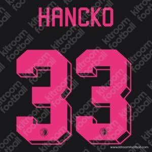 HANCKO #33 Feyenoord 2022-23 Third Name Set (Repro) - Image 1
